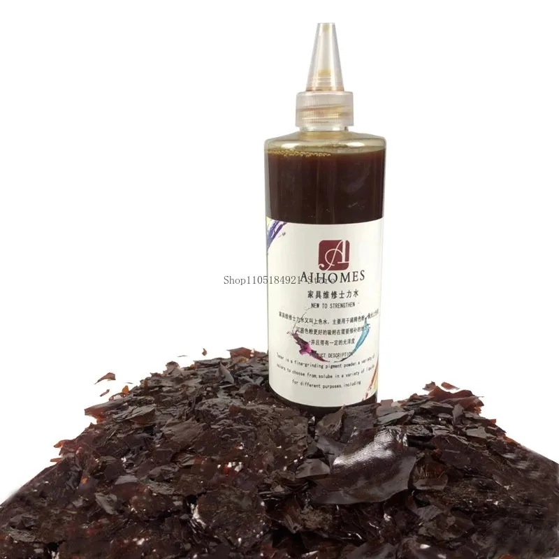 500g Shellac Paint Sheet Natural Highlight Red Flake Furniture/woodware Moisture-proof Dye-fixing Agent Fixative Paint Material