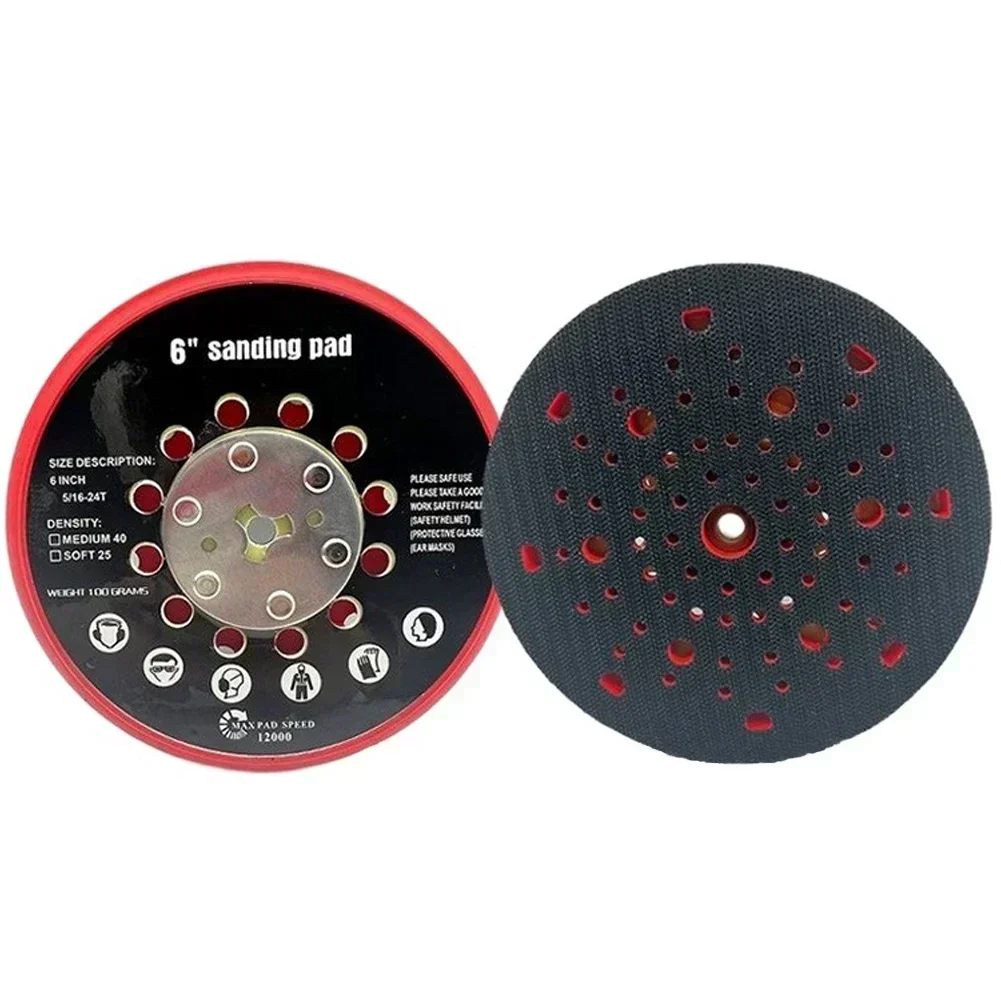 

1Pcs 6" / 150mm Sanding Disc 72 Hole Hook & Loop Backing Pad For Bosch RSM6044/RSM6045/RSM6046 Power Tool Polishing Accessories