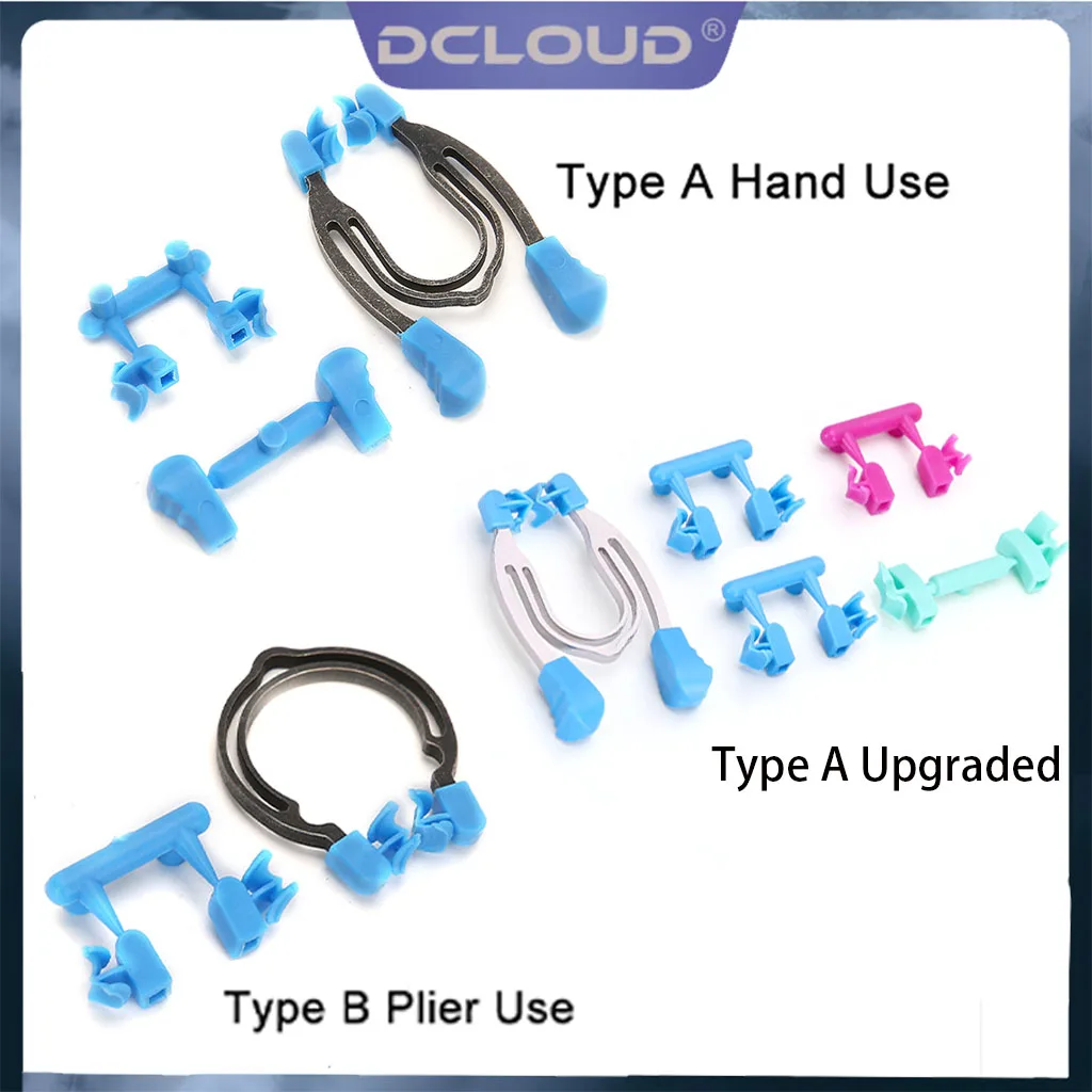 

DCLOUD 1Set Dental Sectional Contoured Matrix Clip Matrices Clamps Wedges Metal Spring Clip Rings Autoclavable Dentist Tools