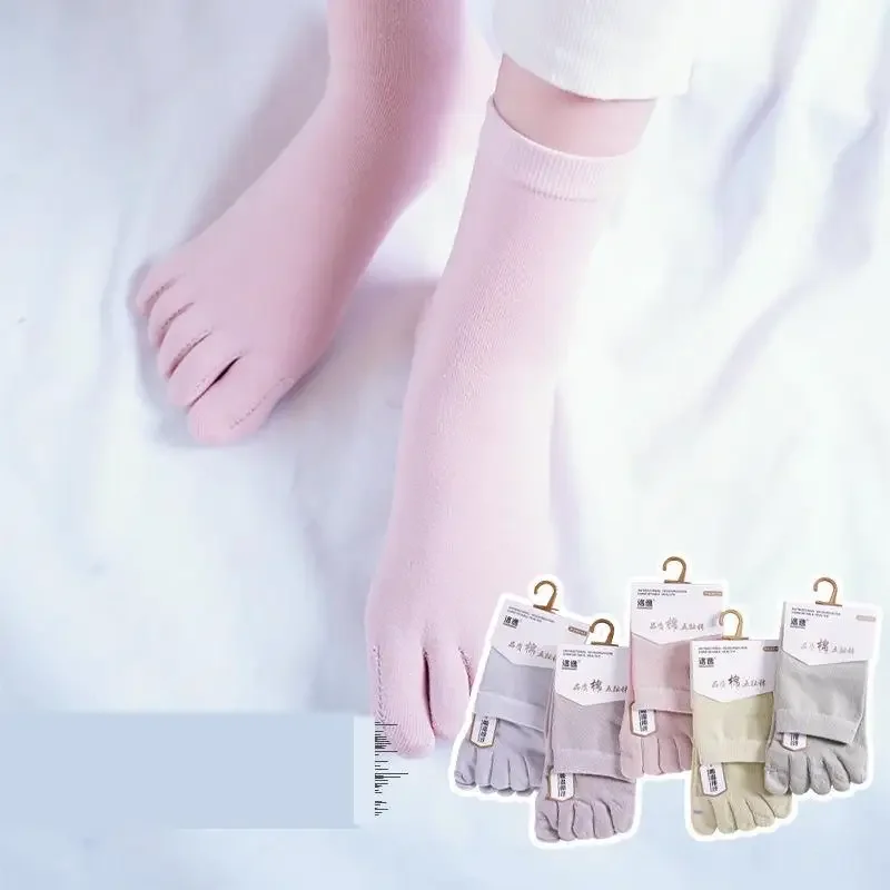 Women's Five Toe Socks Macarone Color 5 Toe Women's Socks Set