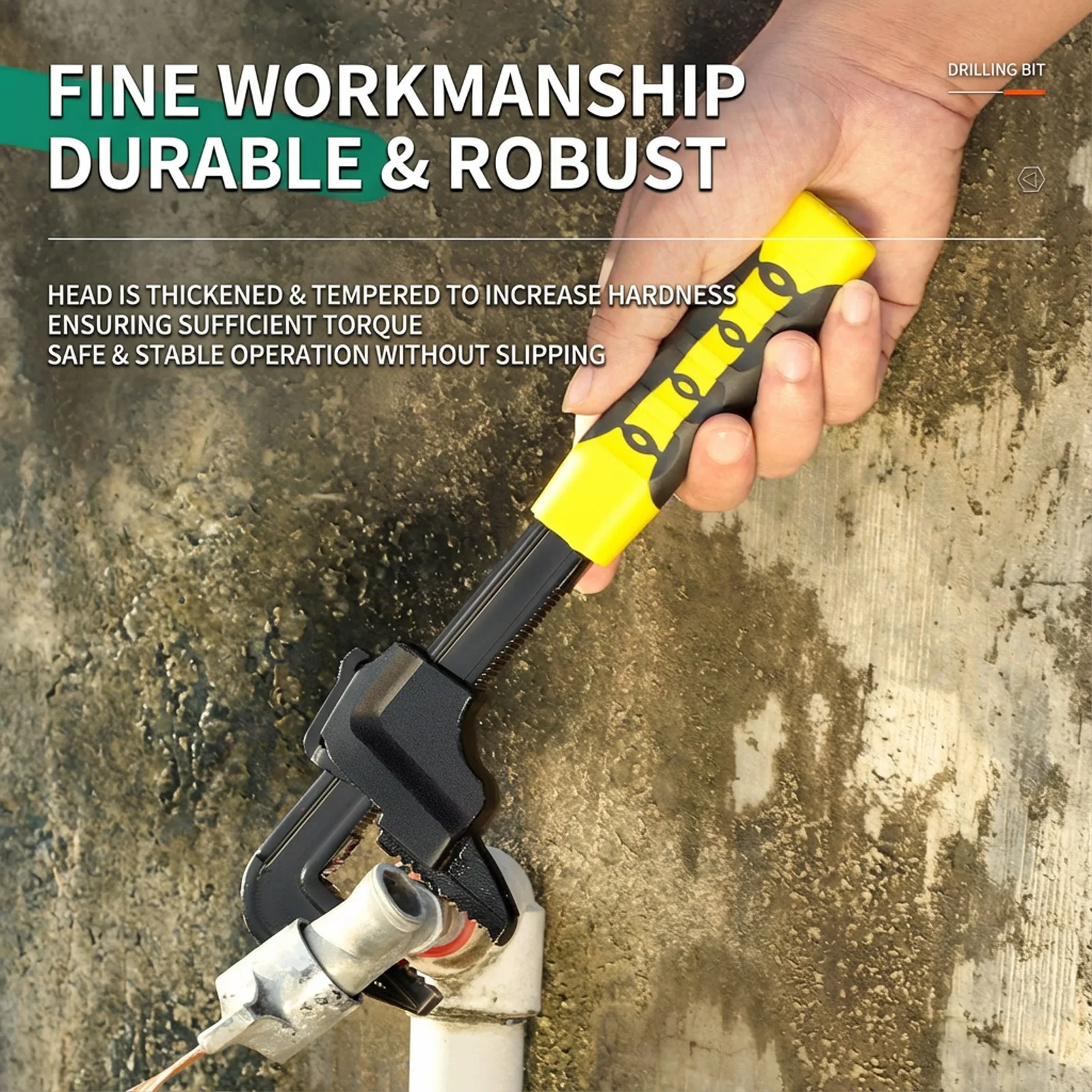 

Универсальный быстрорегулируемый ключ типа F для труб, инструмент для сантехнических и отопительных работ, из высокоуглеродистой стали, для домашнего ремонта