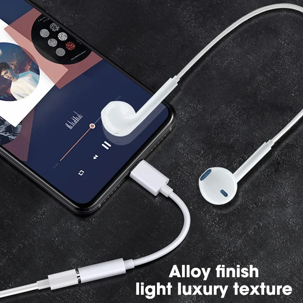 Type-C to 3.5mm Headphone Adapter For iPhone 15 15Plus 15Pro Max Accessories USB Type C Audio Aux Connector Adapters Cable - náhled 2