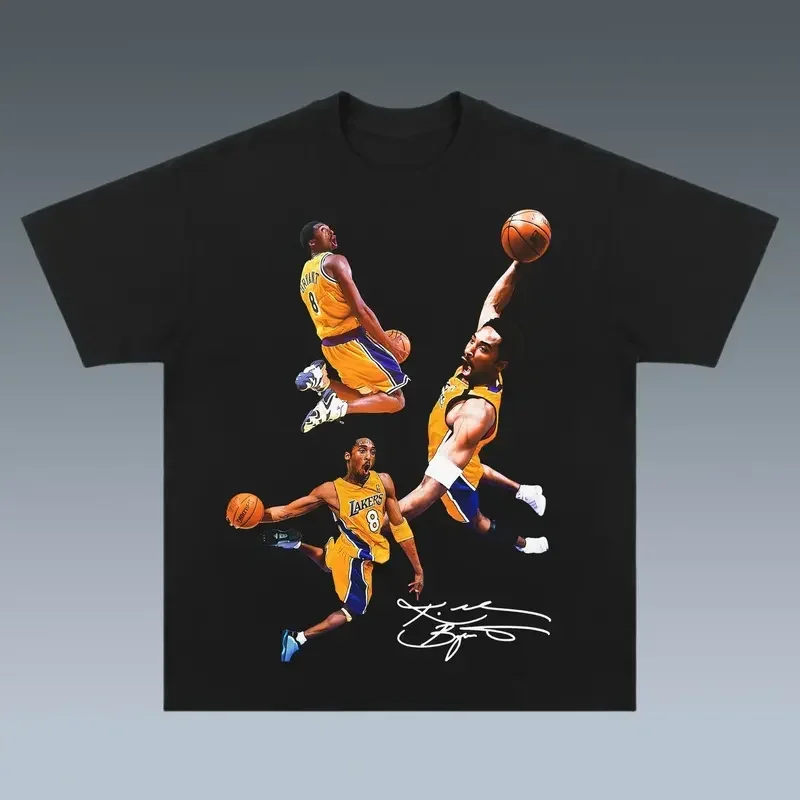 [    100% Cotton] VINTAGE TEE |     KOBE BRYANT - VINTAGE BOOTLEG Streetwear