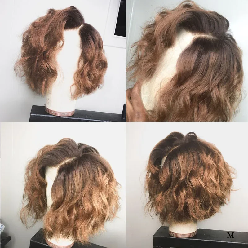 

Ombre Коричневый ЦветБесклеевые 5x5 Шелковая Основа 18-дюймовые Волны Еврейские Человеческие Волосы С BabyHair HD Кружева Европейские Волосы Предварительно Сорванные Ежедневно