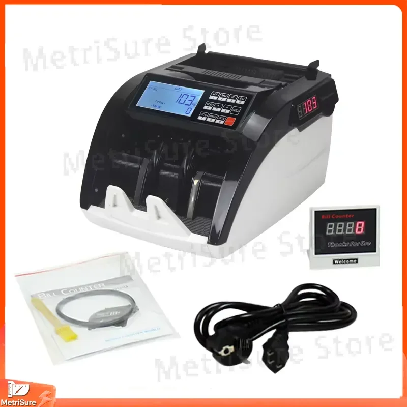 110V 220V Cash Counting with UV IR Magnetic Detection DD Function for USD EUR AED THB PHP IQD Banknotes Money Counter