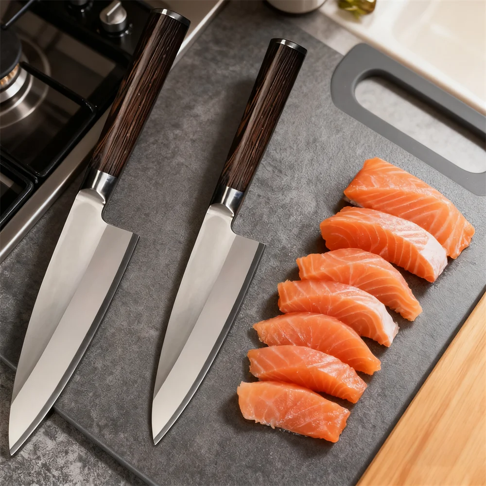 1 unidad, cuchillo multifuncional para salmón Sashimi, cuchillo para cortar, cuchillo para Sushi, cuchillo de cocina, cuchillo de cocina, herramienta de cocina, material de cocina