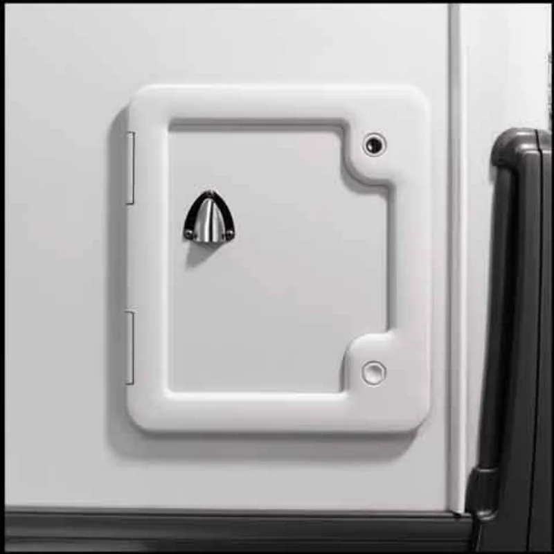 1set RV White Waste Tank Access Hatch Service Door 3 For Thetford Cassette Toilets Motorhome Caravan Camper Van RV Accessories