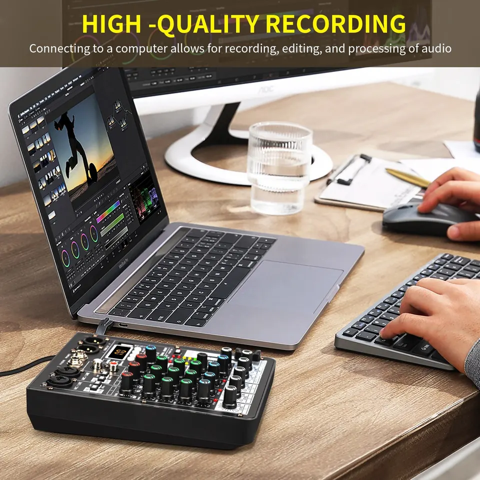 TKL Z-4 4 Channels Audio Mixer With 99DSP Bluetooth USB 48V