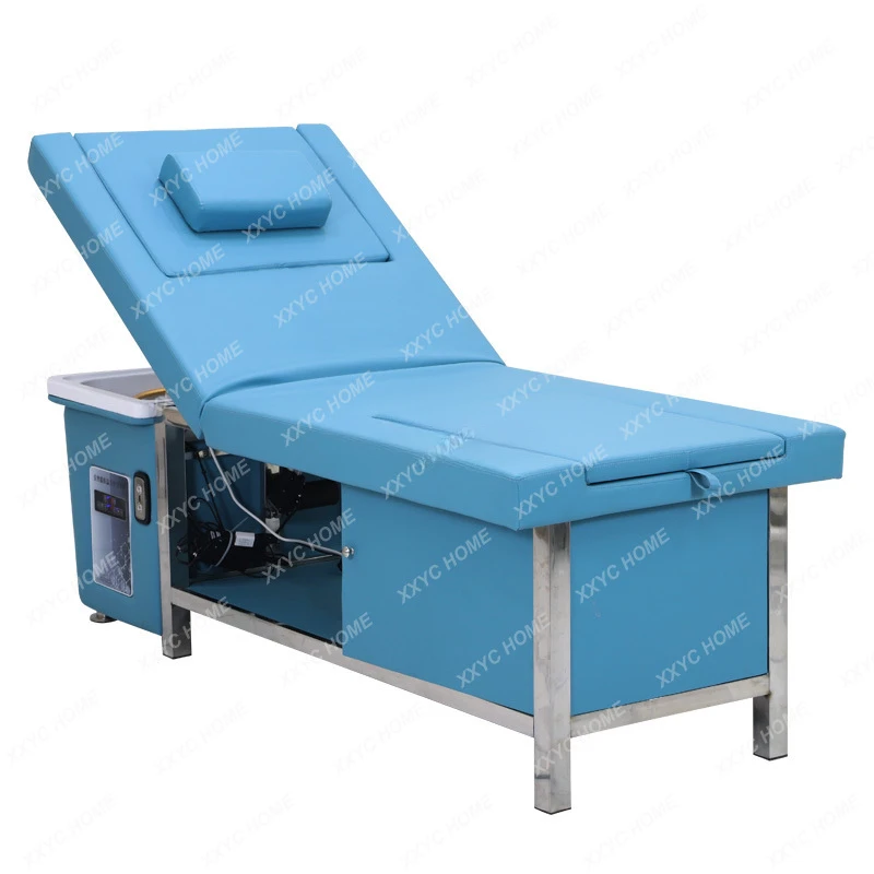 

Shower Chair Hair Wash Barber Spa Water Hoop Washing Hairstyle Treatment Chairs For Beauty Salon Customer Hydraulic Bed Chinese