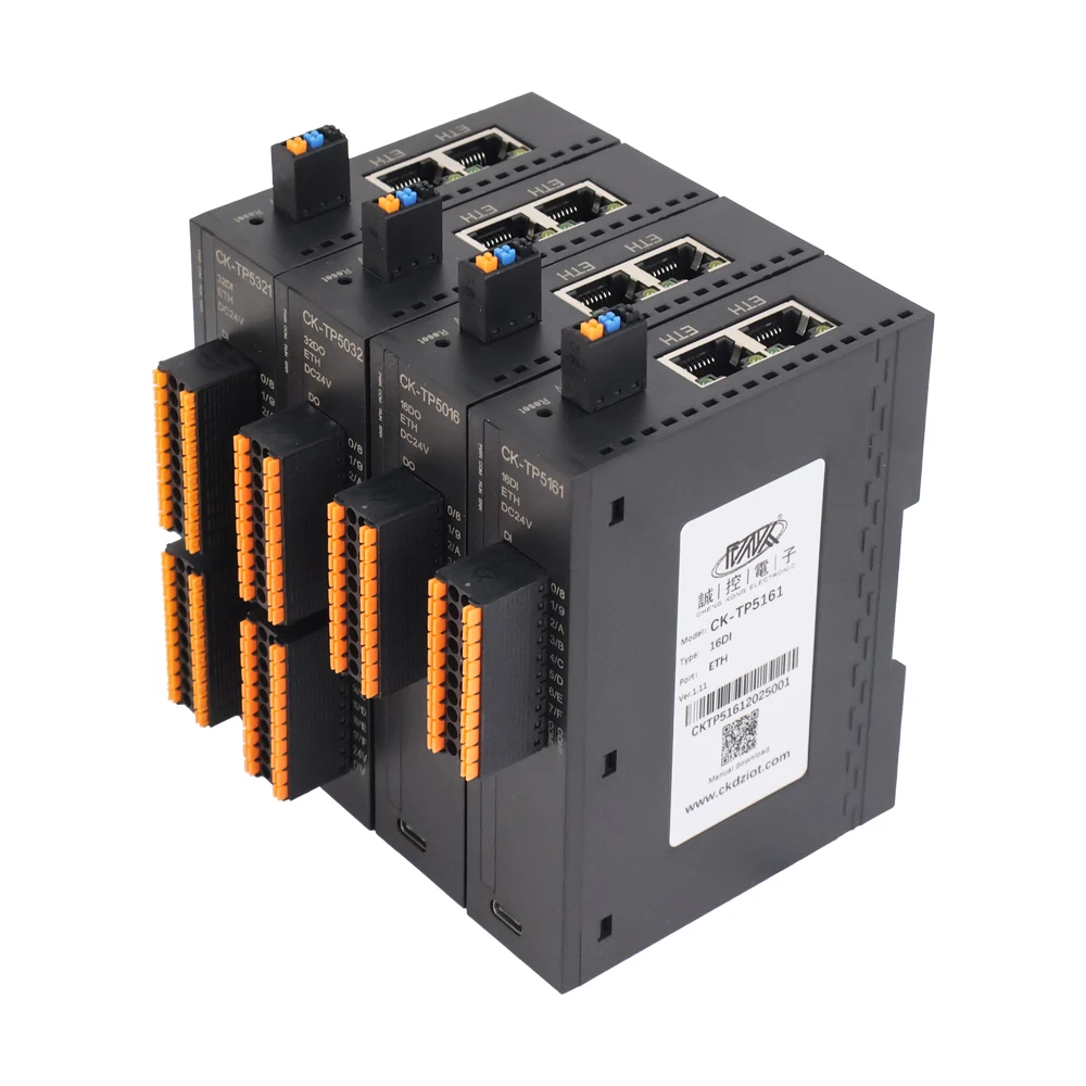 

CK-TP5321 High Quality 32-Channel Modbus TCP Bus Remote IO Module Ethernet/IP Network Digital NPN/PNP Switch Input