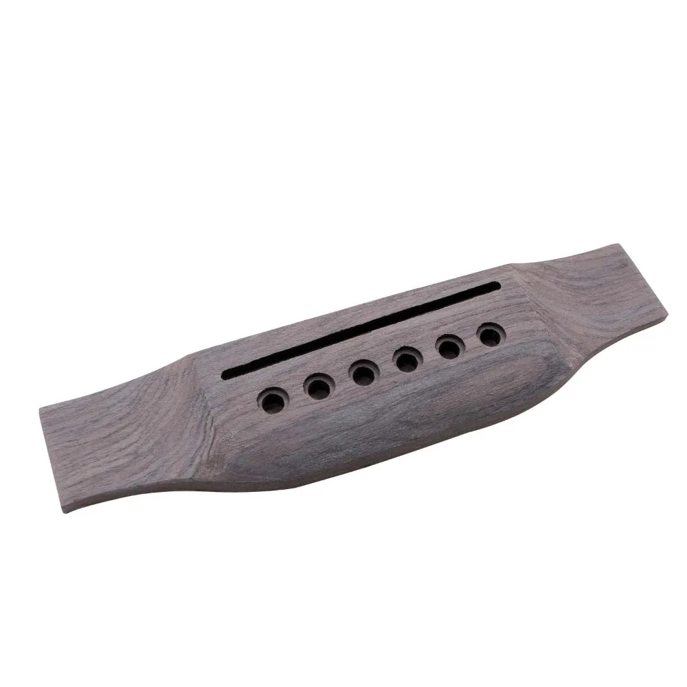 Guitar Parts Rosewood Bridge for Acoustic Guitar Rosewood Accessories Guitar Bridge for Acoustic Guitar Wooden Reddish Brown