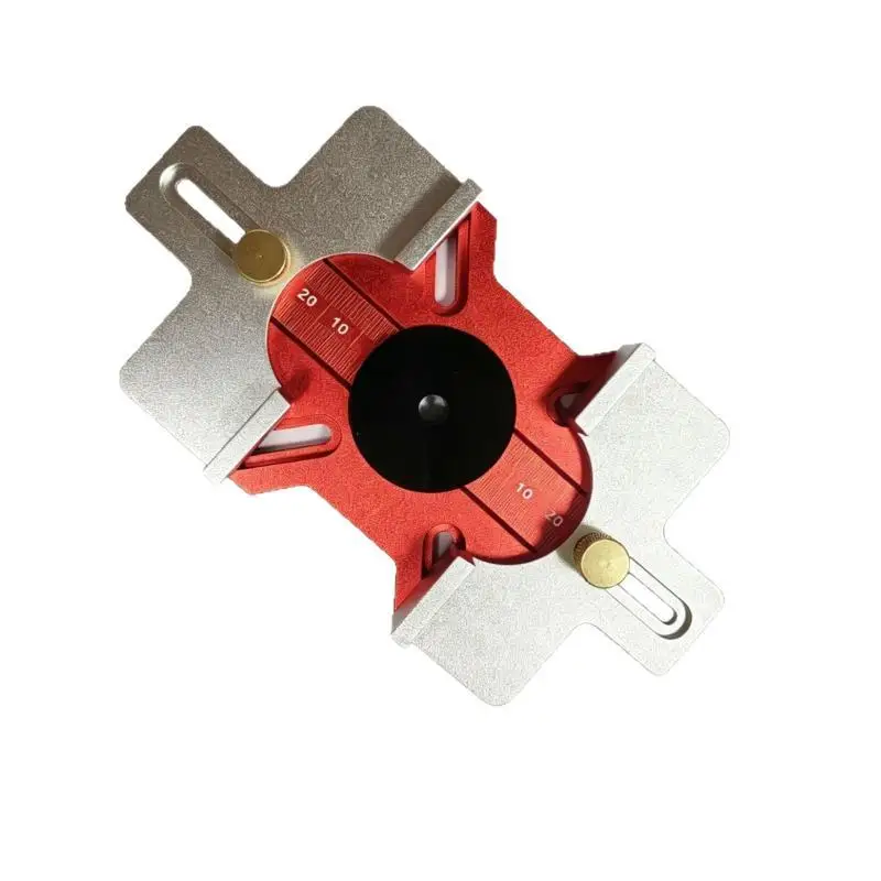 Woodworking 2-in-1 Slotted Invisible Fastener Slotting Bracket Mortising Jig Trimmer Router Tool Fastening Bracket