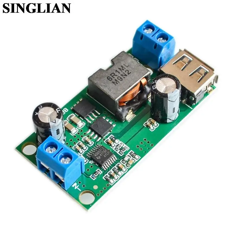 5A Buck Step-down Module 9V/12V/24V/36V To 5V DC-DC High-power Vehicle Mounted Stabilized Voltage Power Converter