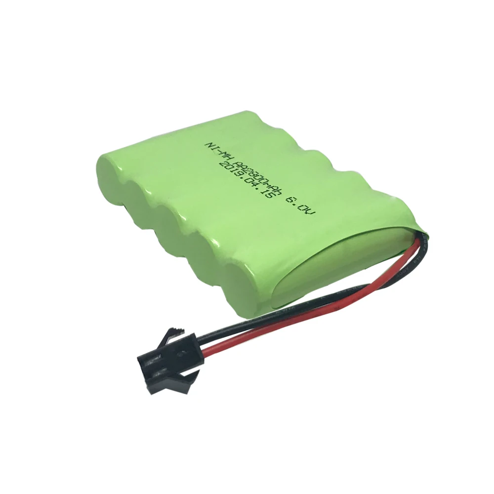 Batterie NIMH AA haute capacité 6V 2800mah pour jouets électriques, voiture RC, camion RC, bateau RC, prise JST, livraison gratuite