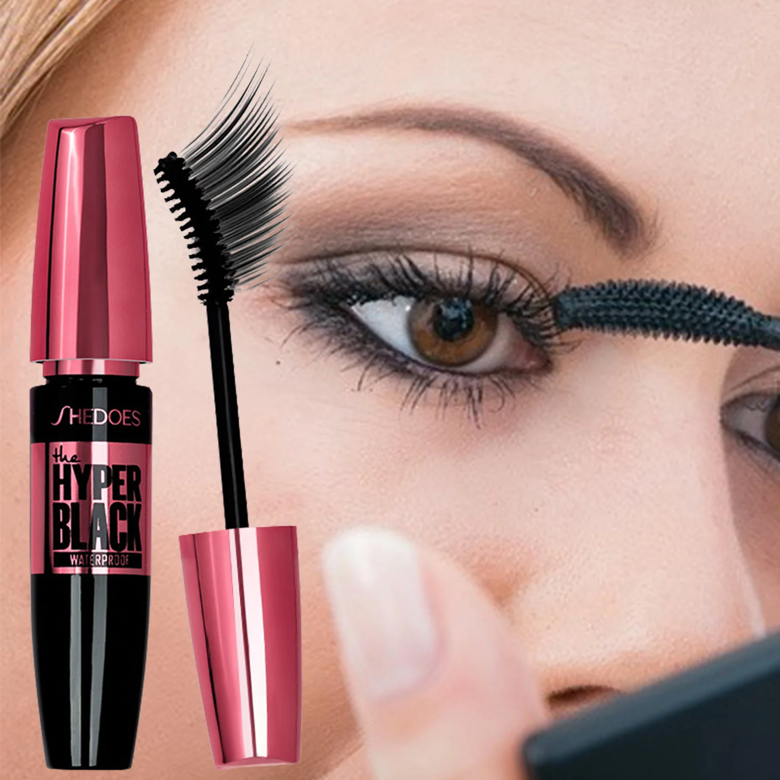 Mascara nero ciglia Mascara 4D ciglia setose allungamento ciglia trucco Mascara impermeabile Volume cosmetici per gli occhi