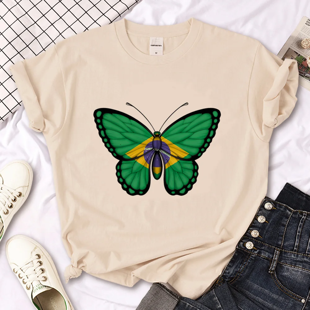 Brazil tshirt women manga t-shirts female Japanese y2k harajuku clothing