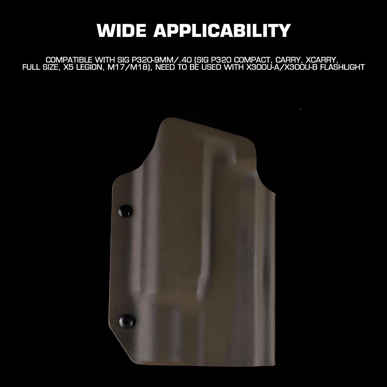 SIG P320 M17 M18 Compact Carry Xcarry X5 Legion P226 X300U Light Holster Quick Draw Multi-Platform Belt Adapter