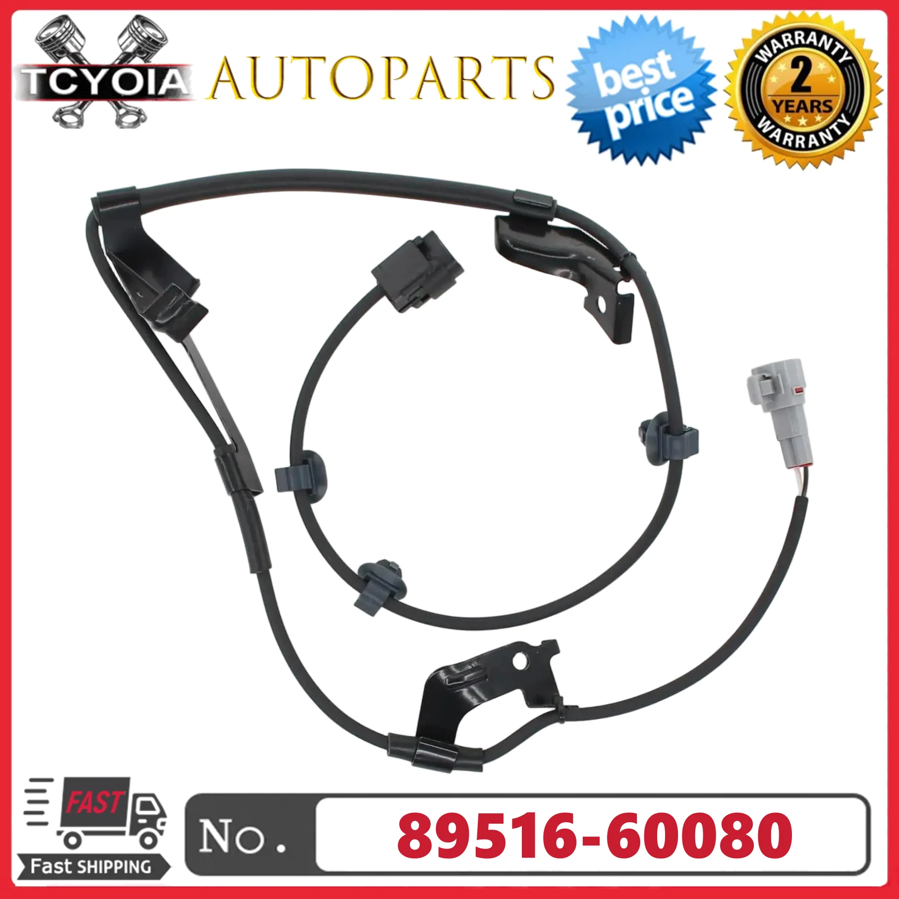 

Front passenger Side ABS Wheel Speed Sensor 89516-60080 FOR TOYOTA LEXUS FJ Cruiser 4RUNNER LAND CRUISER PRADO GX470