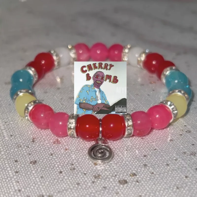 سوار ألبوم تايلر مستوحى يدويًا من ألبوم الخالق مجوهرات مخصصة مصنوعة يدويًا من الخرز #3