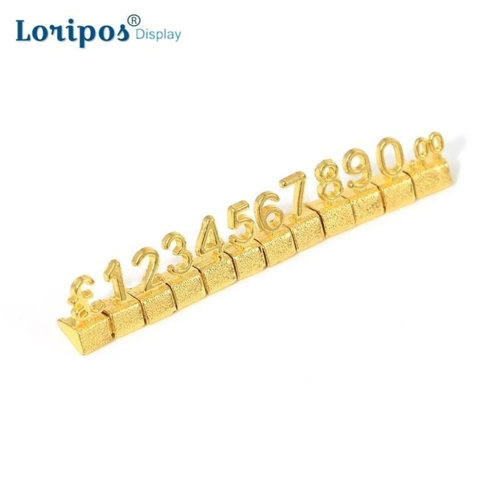 Luxury 3d Metal Shelving Adjustabletag Callouts Price Display Euro Pound Price Numeral Cubes Assembly Lable Blocks Stick