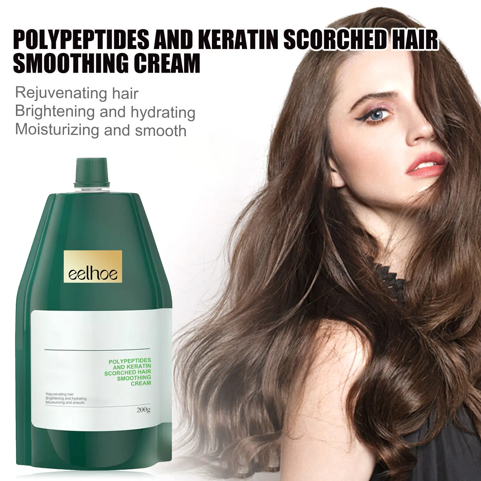 

Keratin Hair Mask Hair Restoring Cream Repairing Damaged Frizzy Smoothing Nourish Reduce Frizz Add Shine Straightening Hair Care