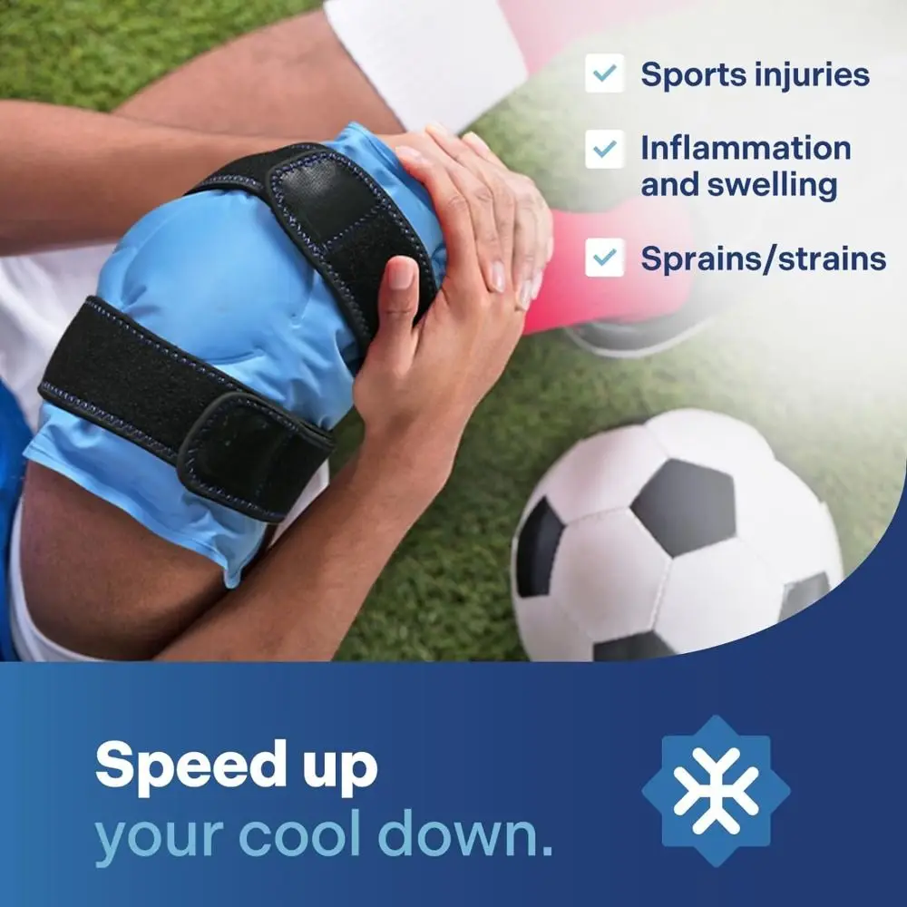 Knee Pain Relief Ice Pack Reusable Swelling Knee Replacement Gel Ice Wrap Surgery Cold Compress Therapy Leg Injuries