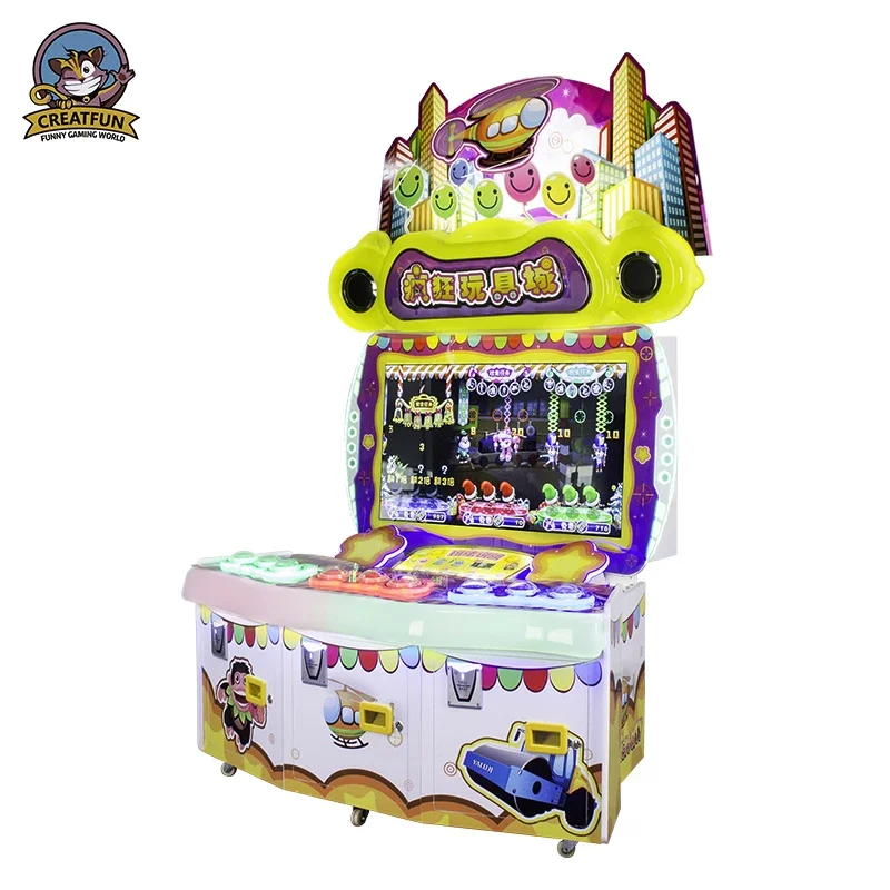 Coin Operated Amusement Crazy Toy City  Arcade Games Video Lottery Games For Kids