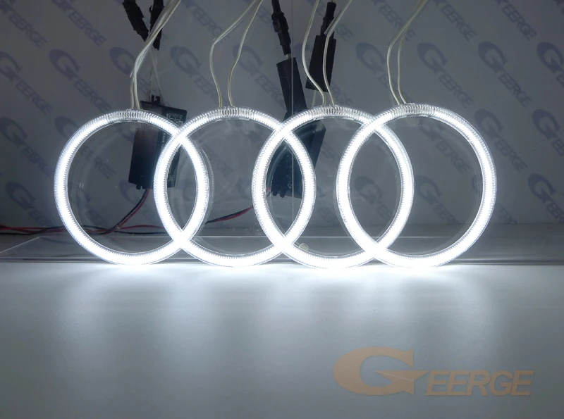 For Audi A8 S8 4E D3 2002 2003 2004 2005 2006 2007 2008 2009 2010 Excellent Ultra Bright CCFL Angel Eyes Kit Halo Rings