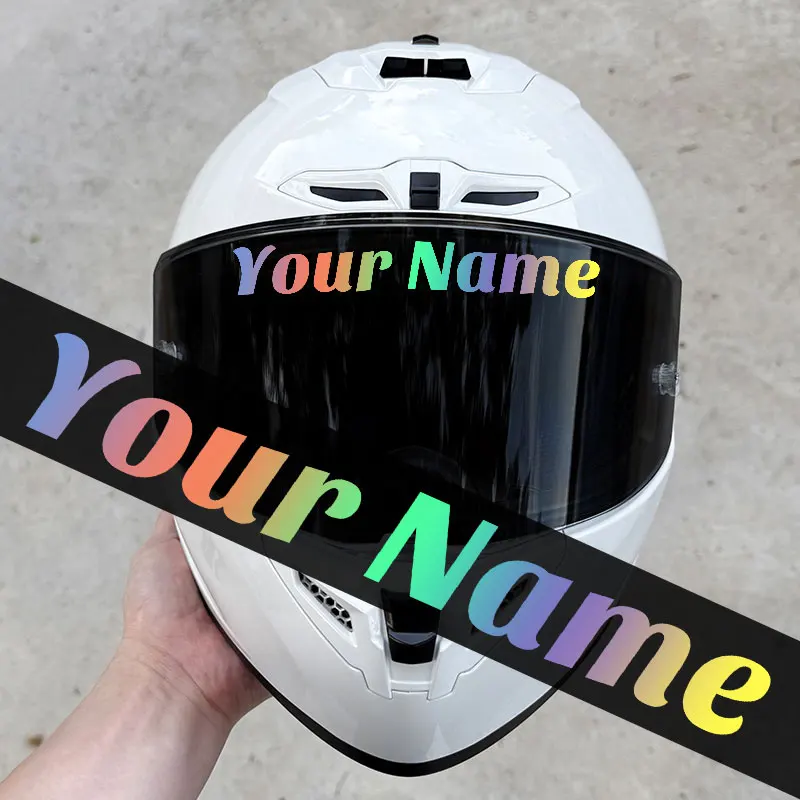 1PC Personalized Custom Only Text Motorcycle Stickers Diy Motobike Helmet Fuel Tank Self-Adhesive Waterproof Vinyl Decals