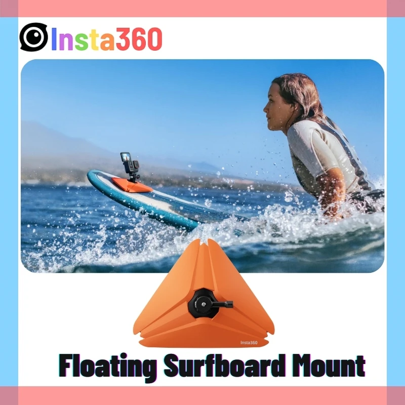 Insta360 Floating Surfboard Mount Surfing Sink-proof 3M Dual Lock For Insta 360 GO 3S X4 X3 ACE PRO ONE X2 Original Accessories