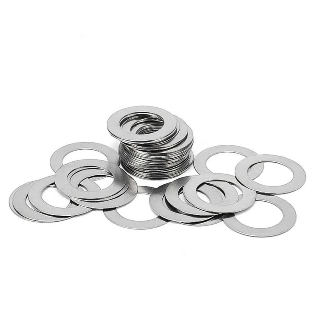 10-50Pcs M3 M4 M5 M6 -M40 DIN988 304 Stainless Steel Adjusting Ultrathin Precision Shim Gasket Ultra Thin Flat Wafer Washer