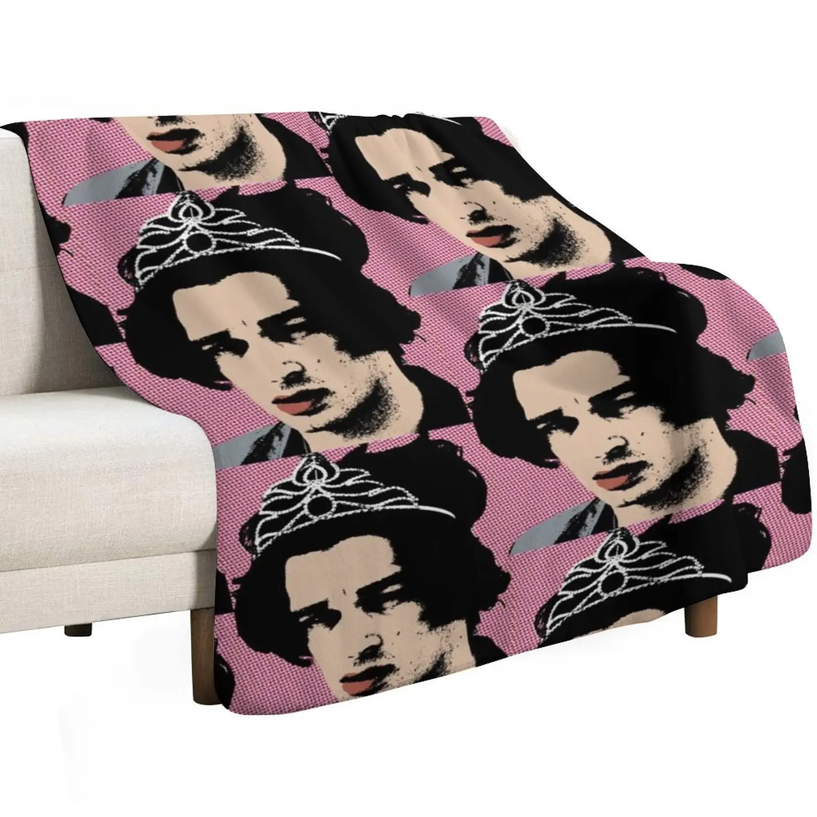Matt Healy style pop art Throw Blanket Baby Luxury Flannels Decorative Sofa Summer Giant Sofa Blankets