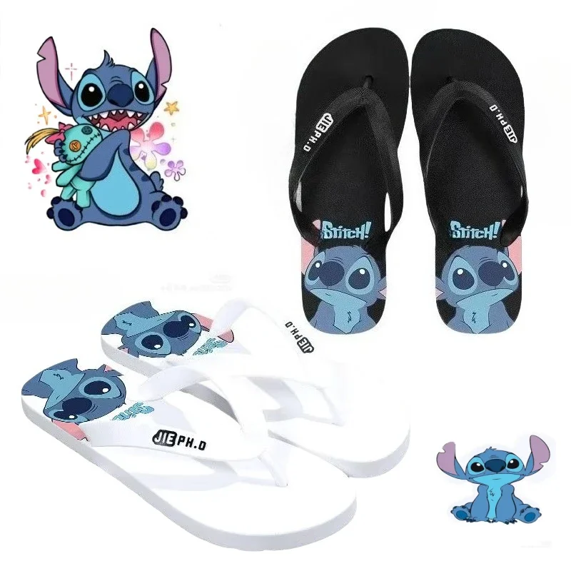 Nuevas zapatillas periféricas de animación de dibujos animados Stitch para hombres y mujeres se pueden usar afuera para el hogar informal y chanclas antideslizantes