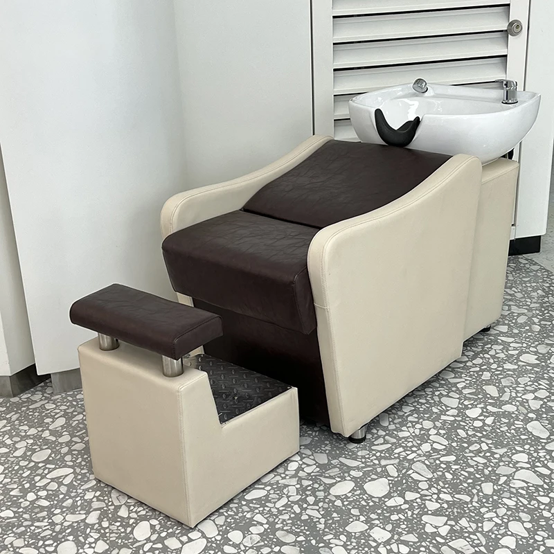 

Professional Hairdressing Chair Shaving Beauty Barber Hair Washing Chair Simple Styling Kappers Stoel Hairsalon Furniture CY50XT