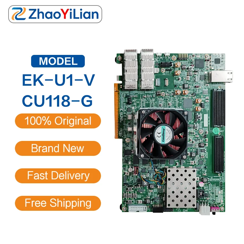 For EK-U1-VCU118-G Full Kit VCU118 FPGA Dev Board Support Vivado IBERT Radar 5G Wireless Data Acceleration Test Module
