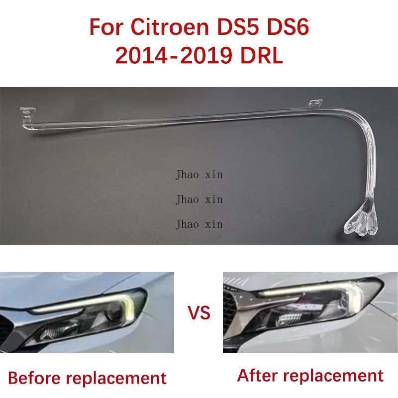 

Car DRL Guide Tube Strip Angel Eye Light Guide Strip For Citroën DS5 DS6 Daytime Running Lights 2014-2019 White Ballast Module