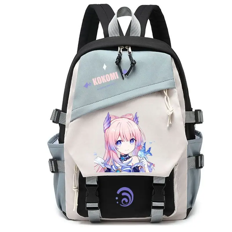 Genshin Impact Maple Leaf Wan Ye Zhong Li Collaboration Anime Backpack For BoysGirls Middle And Elementary School Students Anime