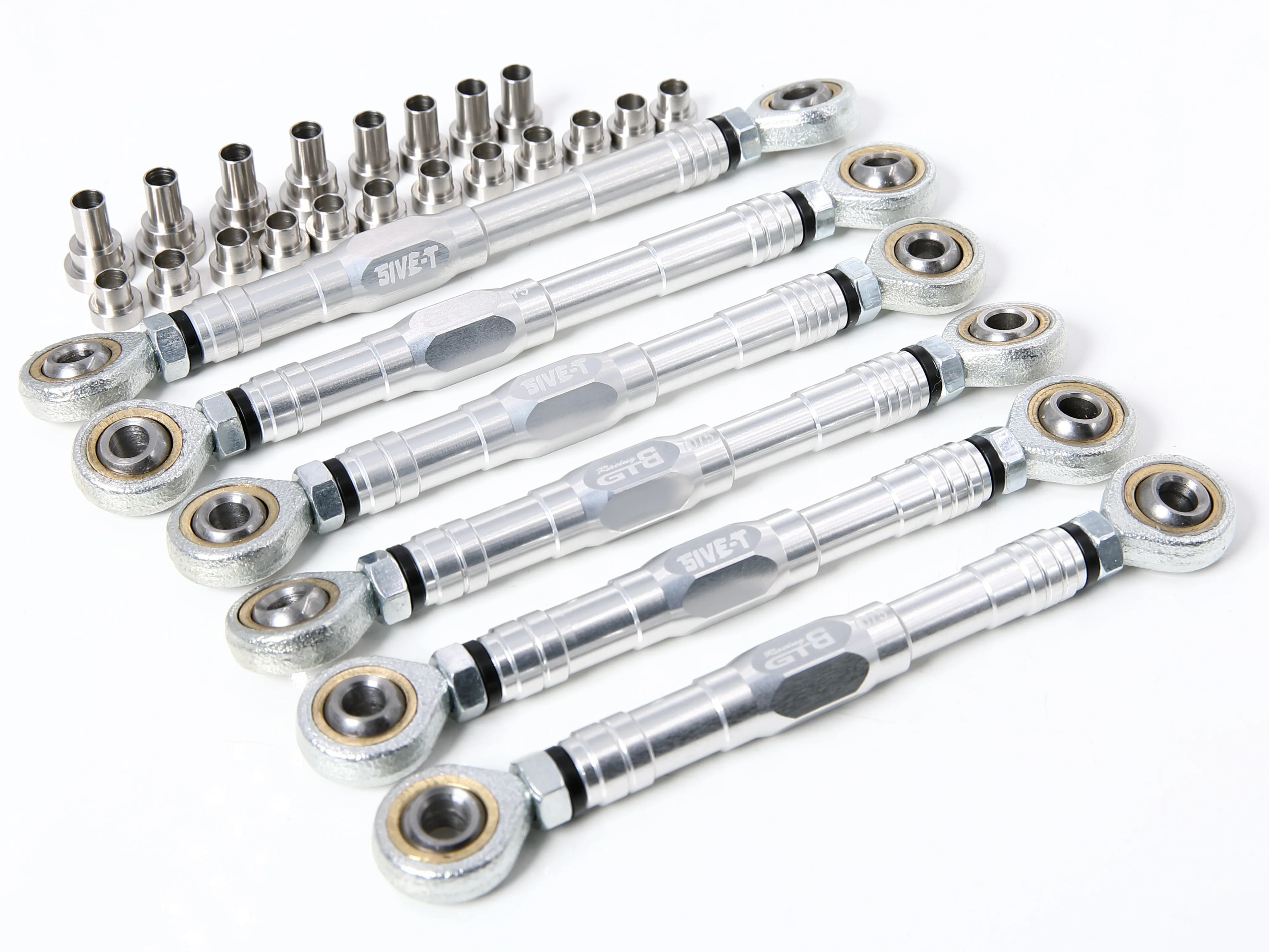 

GTB CNC Aluminum 7075 1/5 RC Car Losi 5ive t Adjustable Front Rear Steering Turnbuckle Linkage Pull Rod Set Upgrade Part