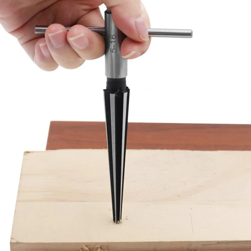Alesatore conico da 3-13mm e 5-16mm alesatore manuale in metallo sbavatura ingrandisci foro per perno alesatore portatile per strumenti di perforazione in plastica di metallo di legno