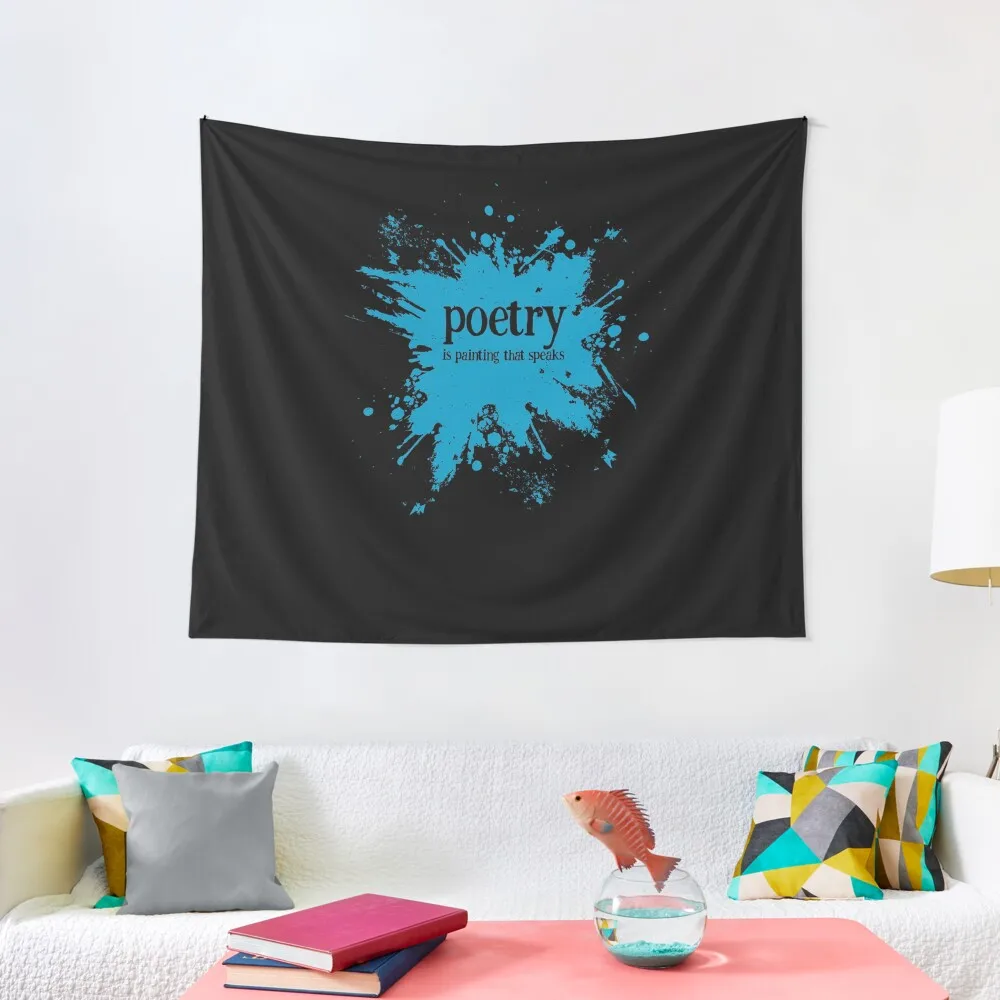 

Poetry is painting that speaks literary gifts Tapestry Decorations For Your Bedroom Room Decoration Aesthetic Tapestry