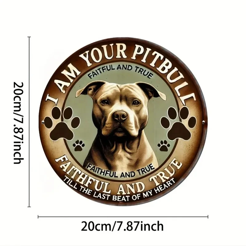 Loyal & Sincere Vintage Aluminum Bulldog Sign 8x8 Inch, Metal Wall Art Decor for Home Office Garage Man Cave,1pc