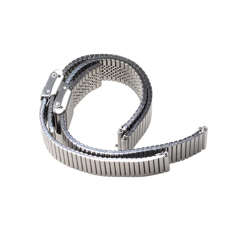 Quick Release 18mm 20mm 22mm Stainless Steel Silver Metal Bracelet Two piece  Vintage  Metal Bracelet