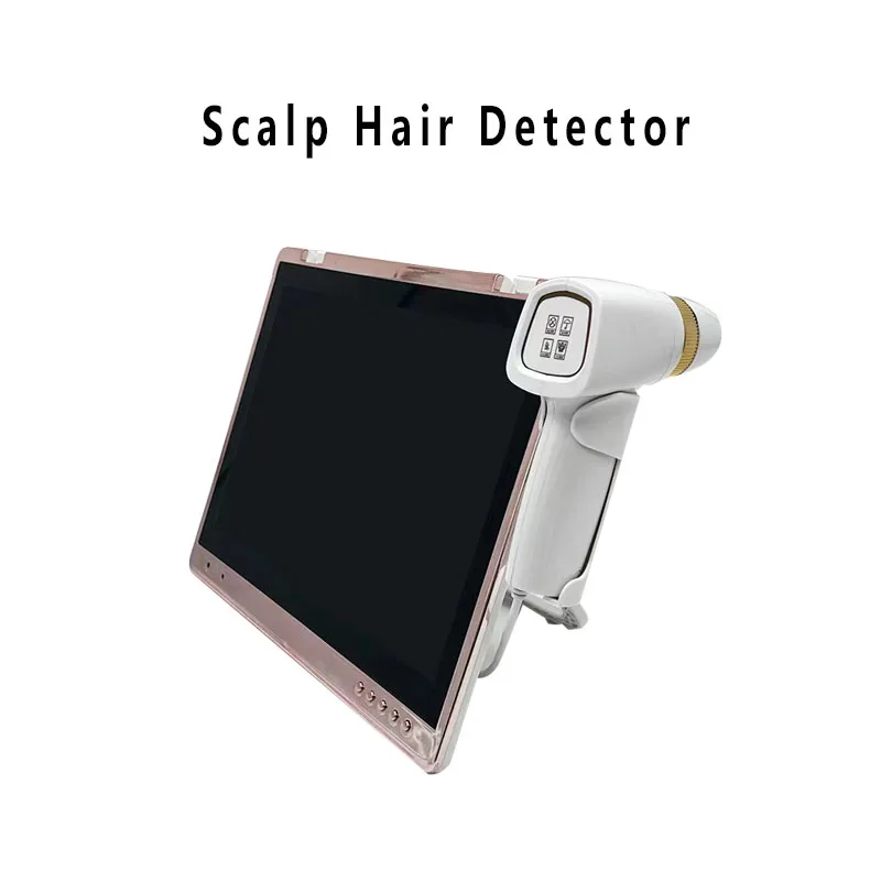 Skin Hair Scalp Detector Hair Follicle Facial Skin Oil Moisture Magnifying Detector four points LCD Screen Microscope