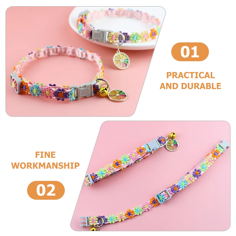 

Lace Flower Dog Collar Collar Soft Adjustable Dog Cat Collars for Kitten Puppy Breakaway Elastic Necklace Ornament