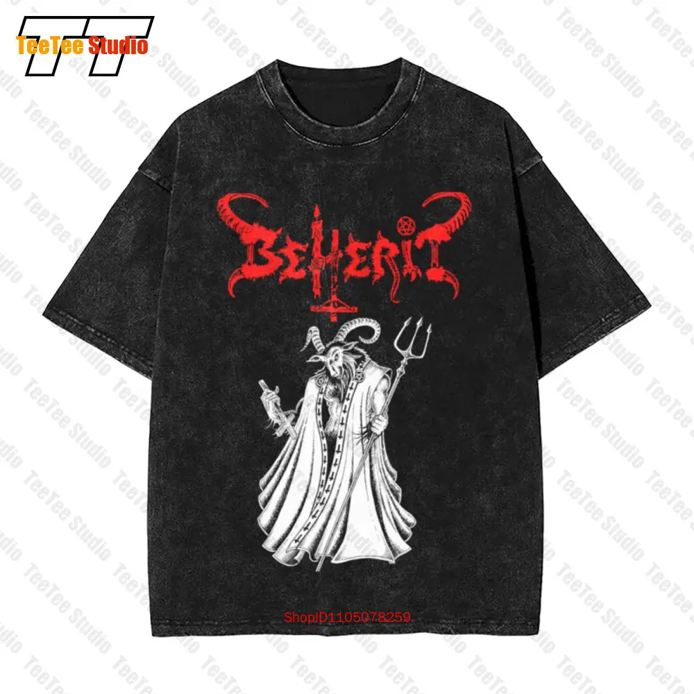 Beherit Goat, At The Devil'S Studio 1990 Camiseta vintage grande UHZR