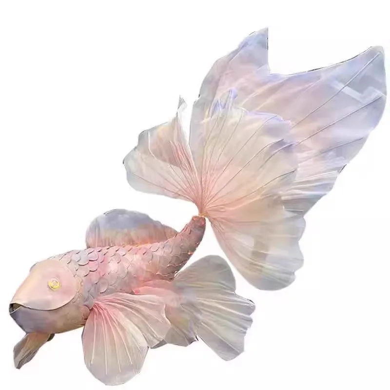 Large scale koi goldfish lighting hotel beautiful Chen Chinese style props simulation decoration art creative pendant