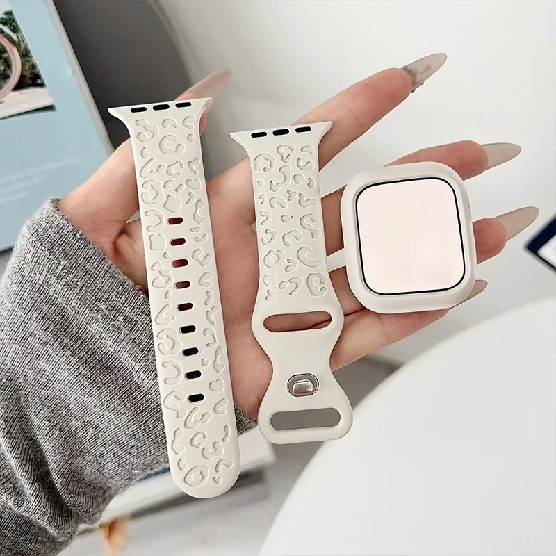 New Engraved Straps For Apple Watch 11 Band 46mm 42mm 44mm 49mm 41mm 45mm Silicone Bracelet Series 10 8 9 7 SE 3 6 5 4 Ultra 2 3