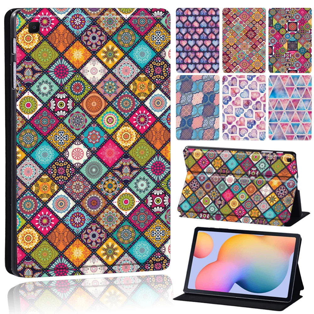 

Cover for Samsung Galaxy Tab S4/Tab S5e T720/Tab S6 PU Leather Tablet Case Stand Hard Funda for Tab S6 Lite 10.4"/Tab S7 11"