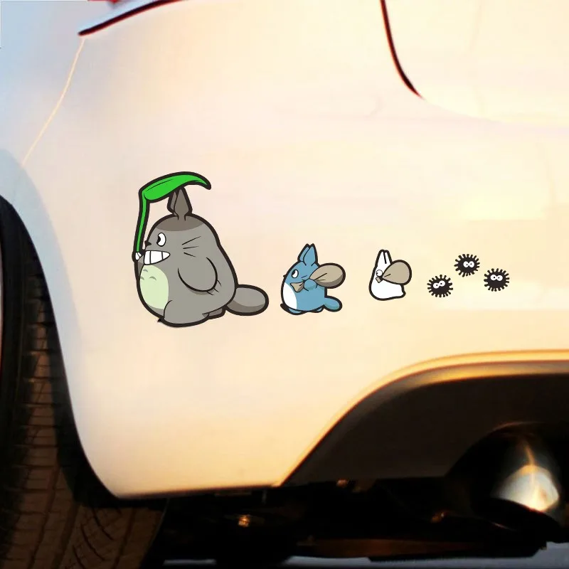 My Neighbor Totoro Electric Scooter Stickers Windshield Decals Scratch Cover Stickers Waterproof Decorative Vinyl Car Stickers view 2