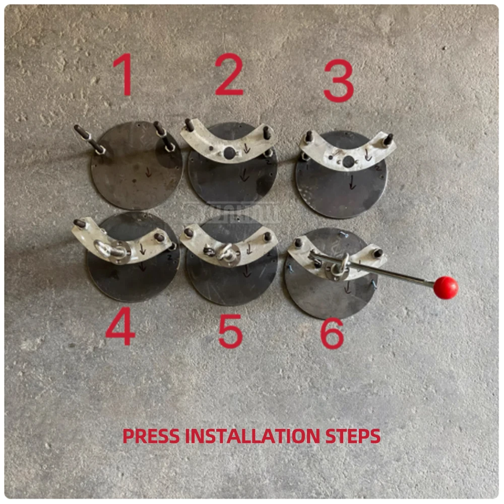 Macchina per pressa a forma di panino piccola con stampo per stampa a pressione manuale per pasta